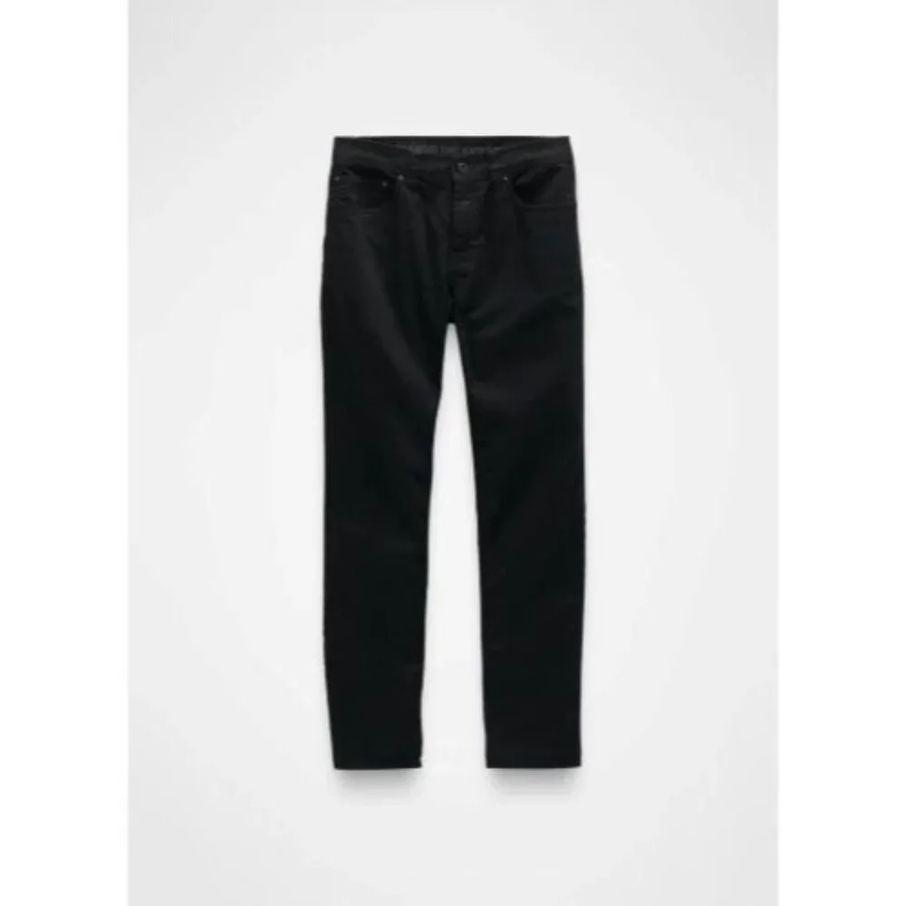 PrAna Bridger Jean Black Out Mens 40/36 Slim Fit Stretch‎ Denim Straight Leg NWT